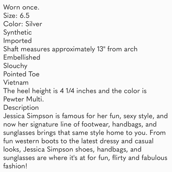 Jessica Simpson Rhinestone Boot - Picture 2 of 2